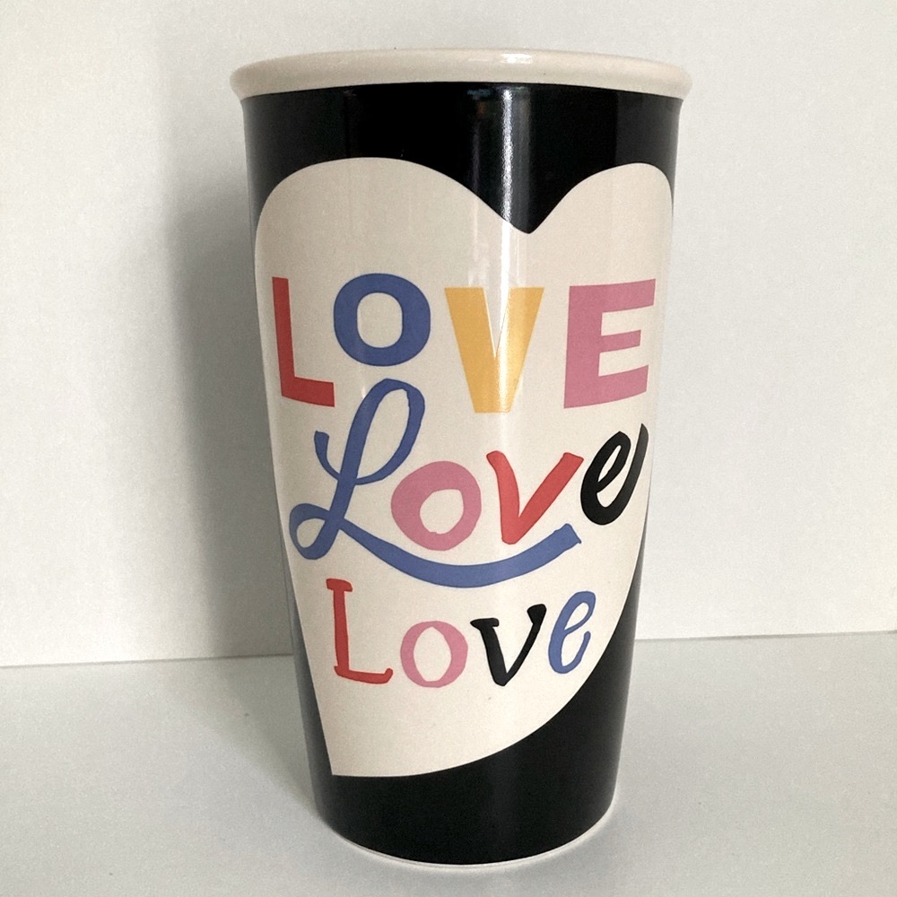 Starbucks LOVE Ceramic Mug w/ lid